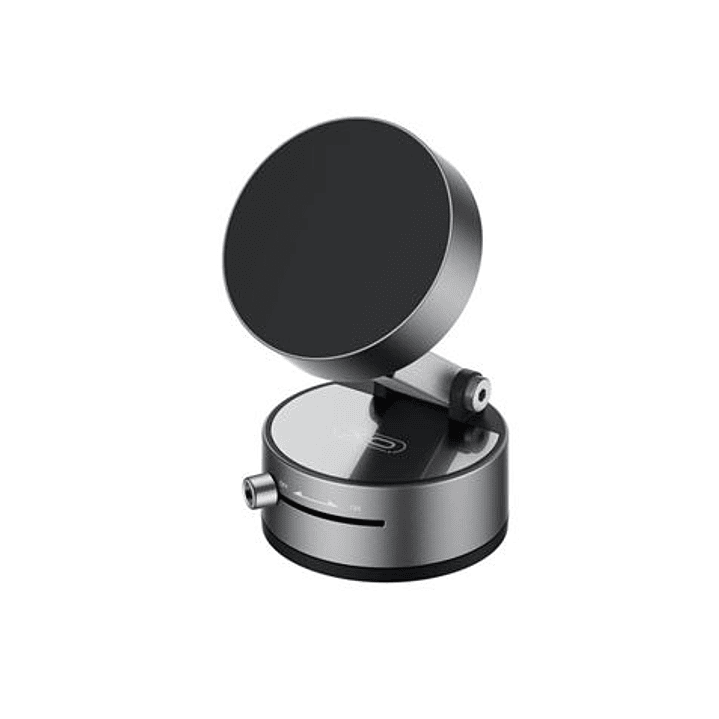 XO C170 Soporte Magnetico de Coche para Smartphones - Fijacion por Vacio - Rotacion 360º - Boton de Liberacion  - Aro Metalico Incluido - Color Negro 1