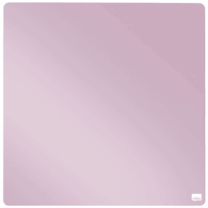 Nobo Mini Pizarra Magnetica Tile 360x360mm - sin Marco - Almohadillas Adhesivas e Imanes - Diseño Creativo y Colorido - Rosa 1