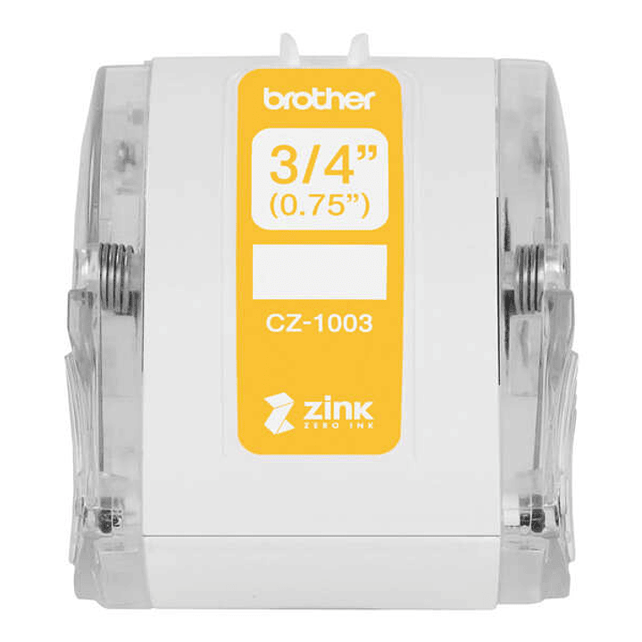 Brother CZ1003 Rollo de Etiquetas Originales de Tamaño Personalizado - Ancho 19mm x 5 metros - Zero Ink 1