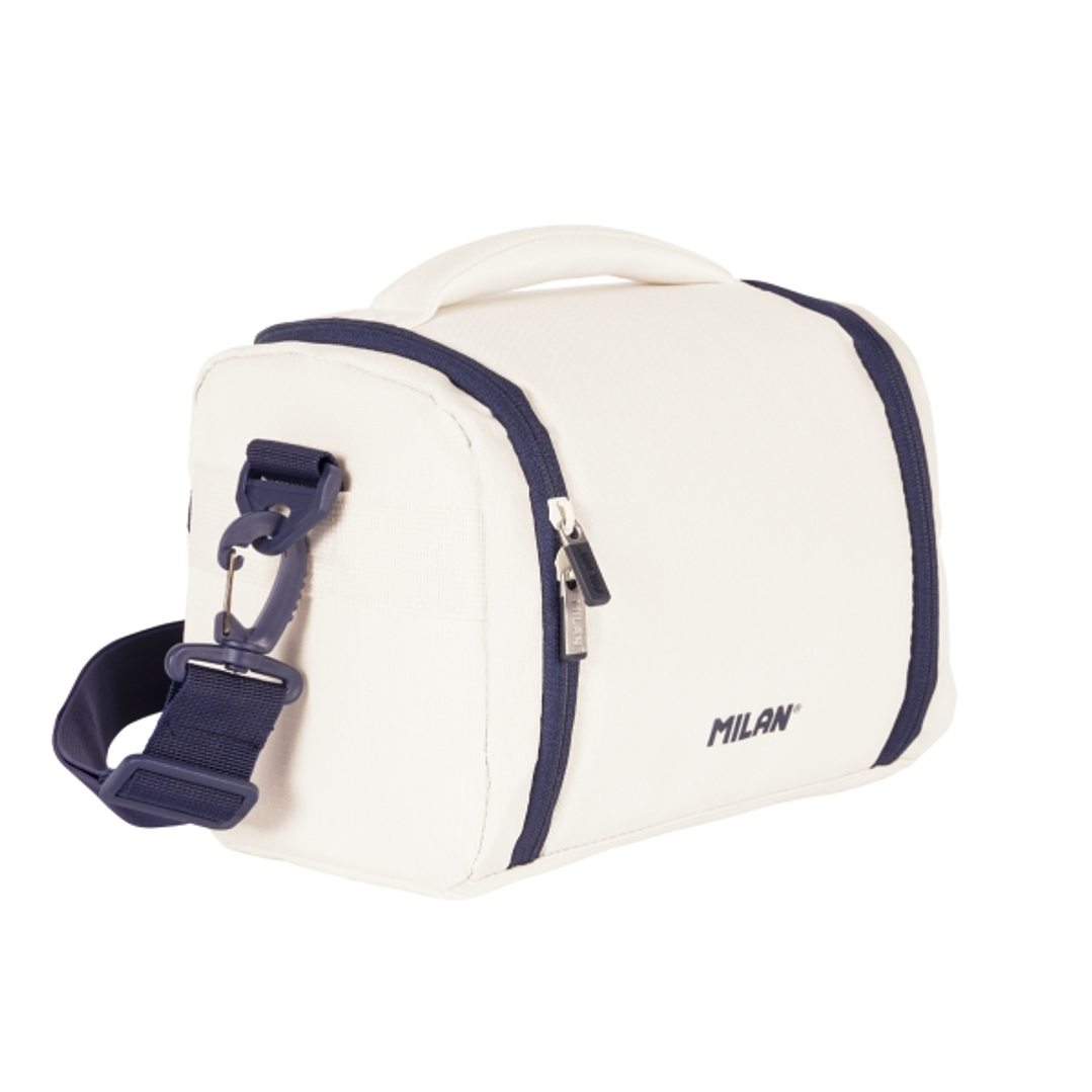 Milan 430 Since 1918 Bolsa Isotermica Porta Alimentos de 5L - Gran Capacidad - Apertura Total - 24.5x20x16cm - Color Beige 1