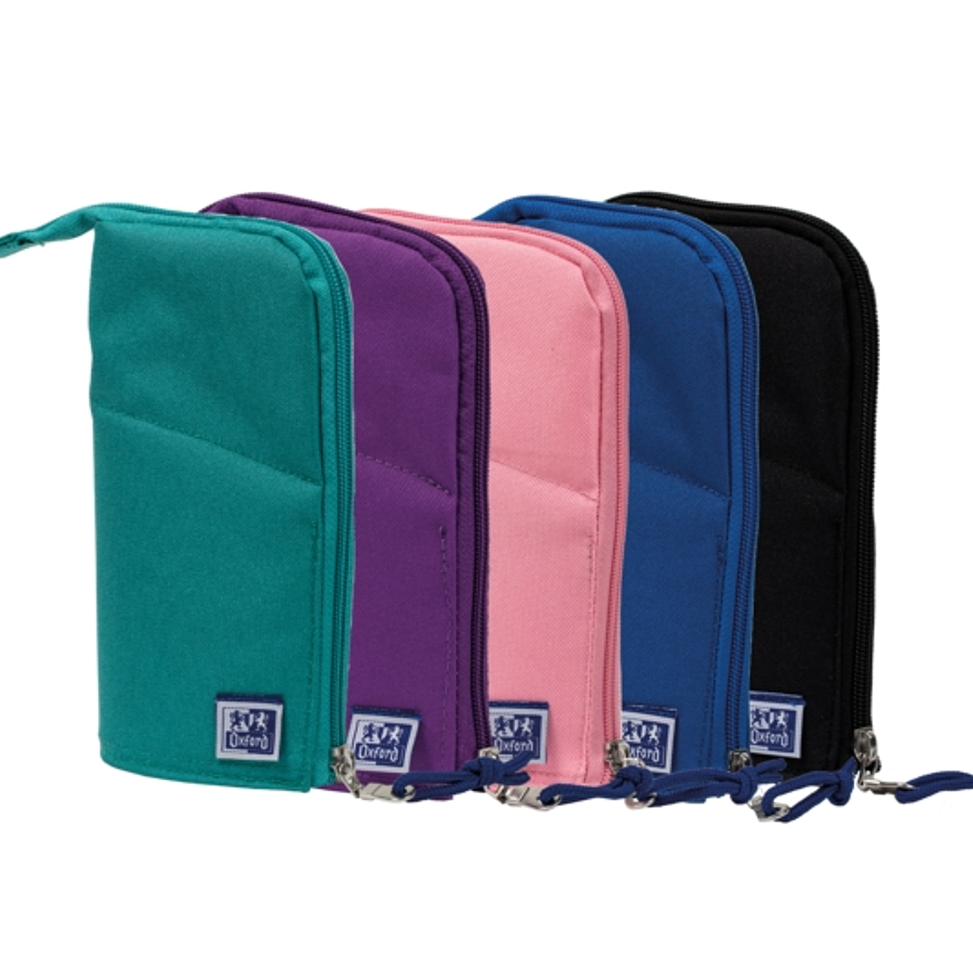 Oxford Teen Cubilet Estuche - Diseño Juvenil y Colorido - Incluye Surtido de Utiles Escolares - Ideal para Adolescentes 1