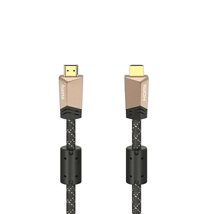 Hama Prime Cable HDMI 4K Macho - Longitud 1.5m - Soporta ARC - Terminales Chapados en Oro - Ethernet - Velocidad hasta 18Gbps - Blindaje Completo - Co