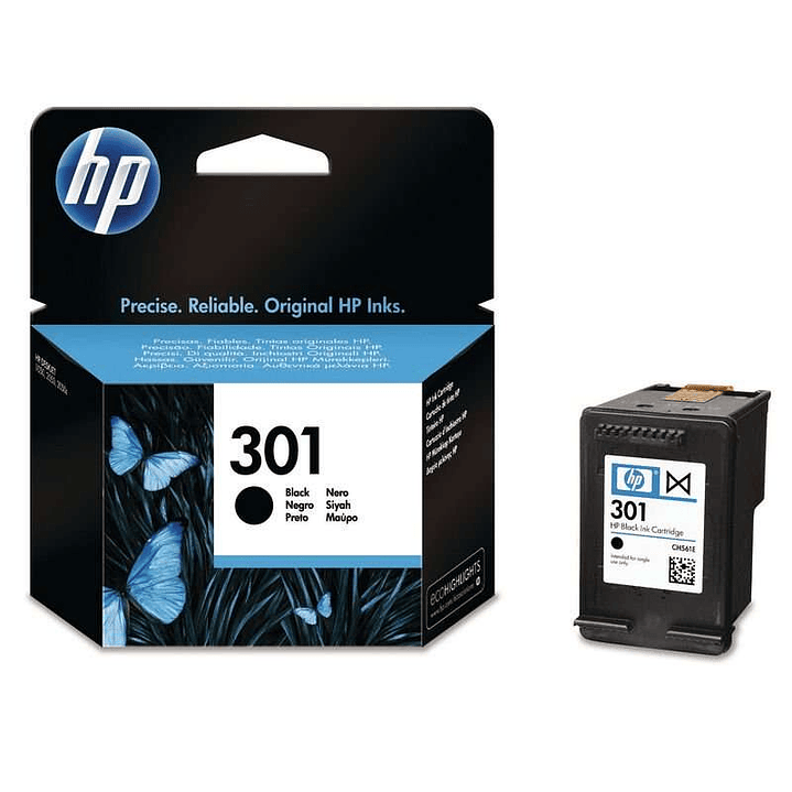HP 301 Negro Cartucho de Tinta Original - CH561EE 1