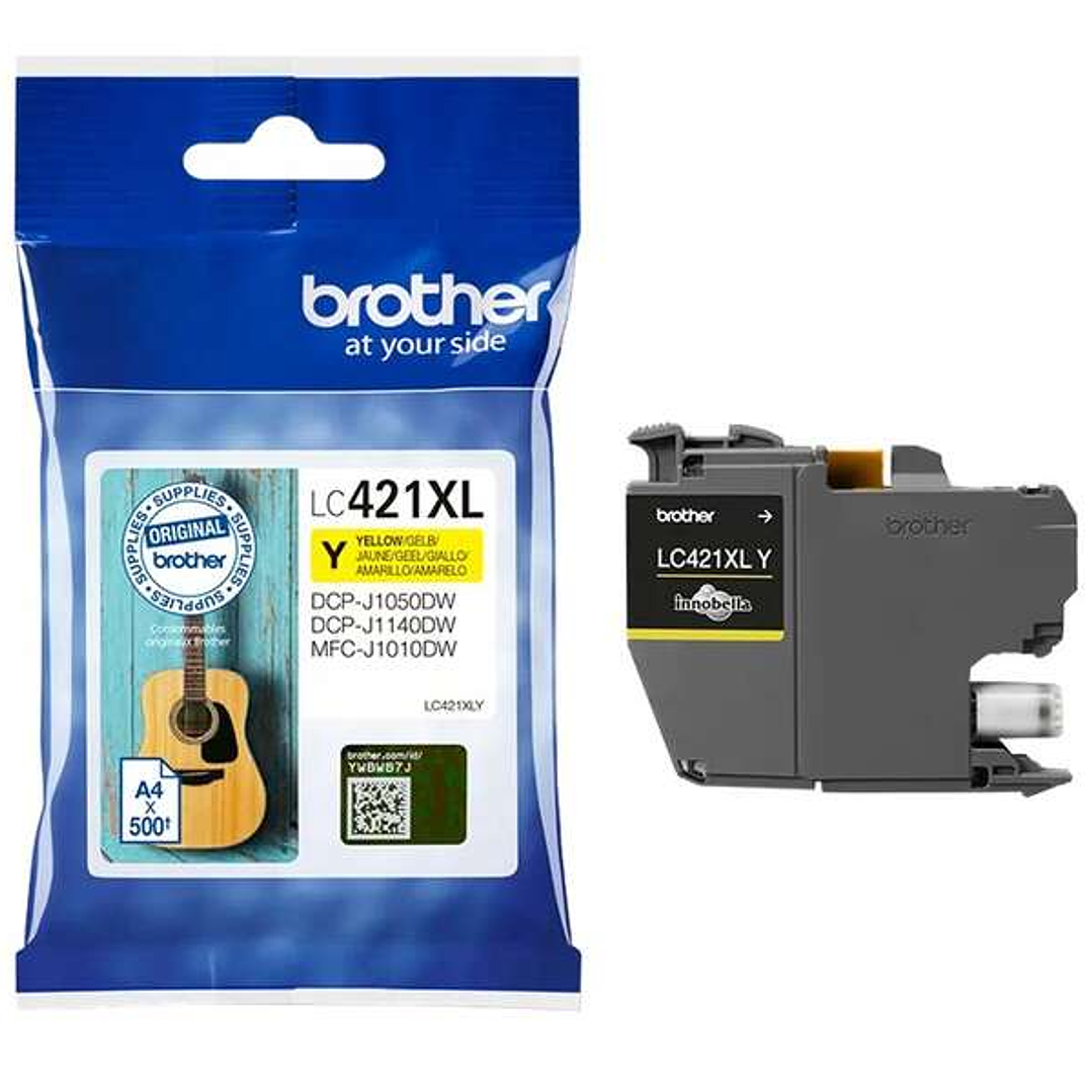 Brother LC421XL Amarillo Cartucho de Tinta Original - LC421XLY 1