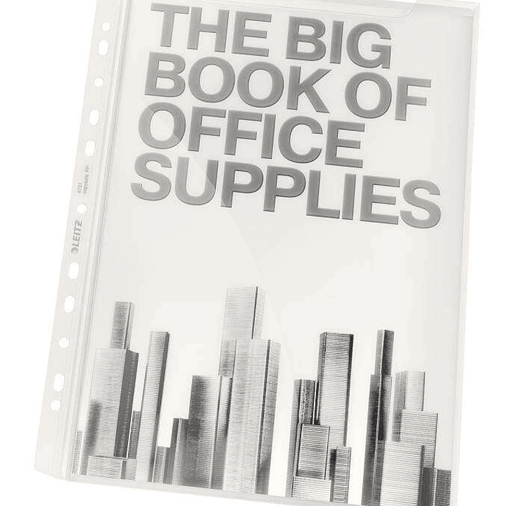 Leitz Pack de 5 Fundas Fuelle Premium Expansible Polipropileno A4 18micras - Gran Capacidad de hasta 200 Hojas A4 - Transparente 1