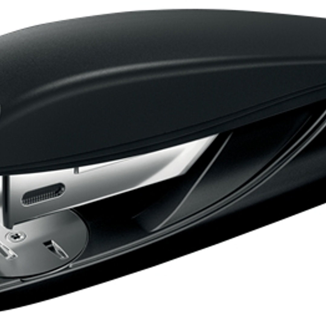 Petrus 210 Recycle Grapadora de Sobremesa - Grapa hasta 25 Hojas - 96% de Plastico Reciclado - Grapado Abierto, Cerrado y Clavado - Incluye 200 grapas 1