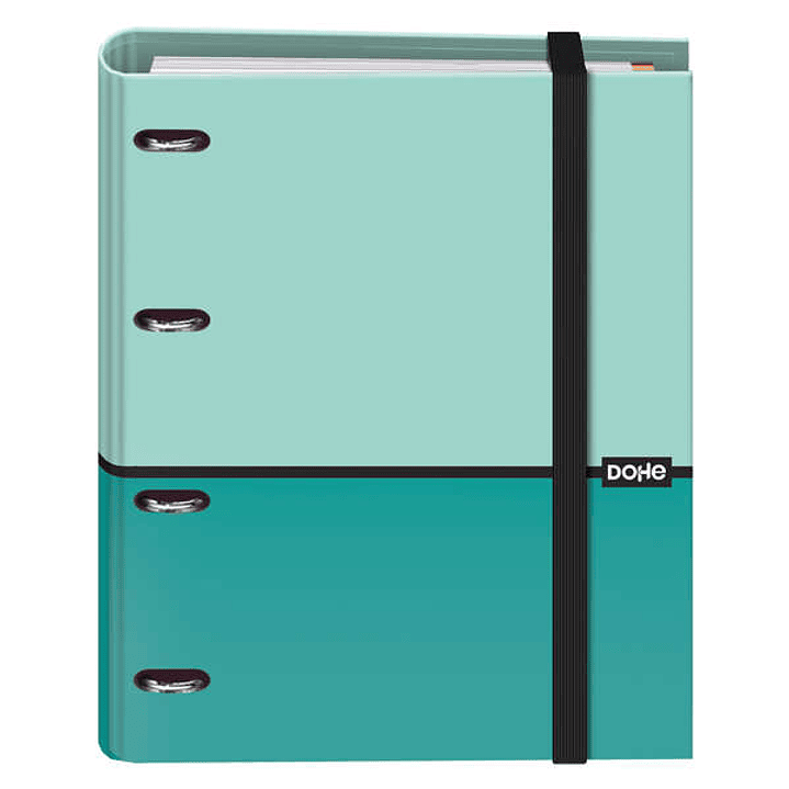 Dohe Cuaderno de Notas - 35mm - Carton Forrado con Papel Impreso a Todo Color y Plastificado Brillo - 4 Anillas Mixtas Niqueladas - Interior de 100 Ho 1