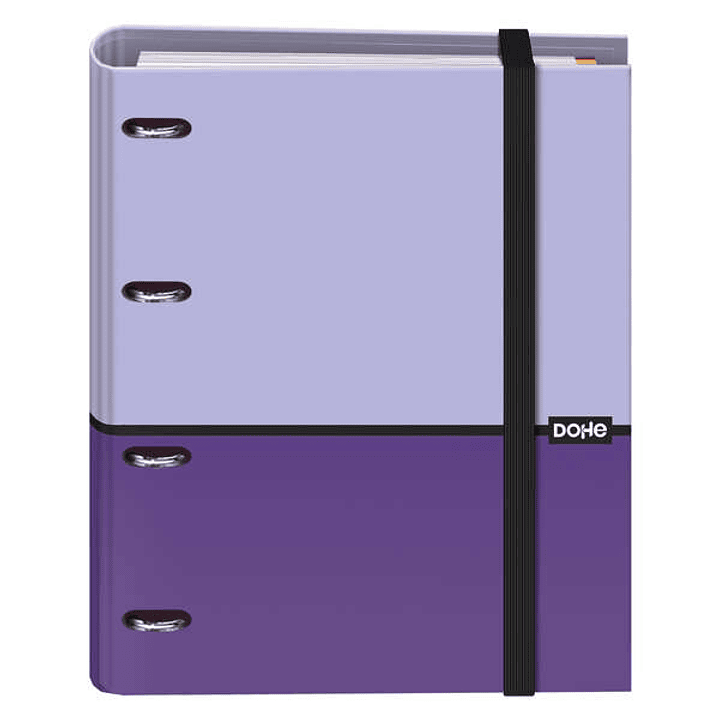 Dohe Cuaderno de Notas - 35mm - Cubierta en Carton Forrado con Papel Impreso a Todo Color y Plastificado Brillo - Mecanismo de 4 Anillas Mixtas Niquel 1