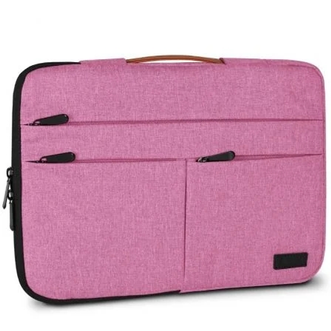 Subblim Funda Air Padding 360 - 380x275x30 mm - Protección 360º - Múltiples bolsillos - Resistente y duradera - Color Rosa 1