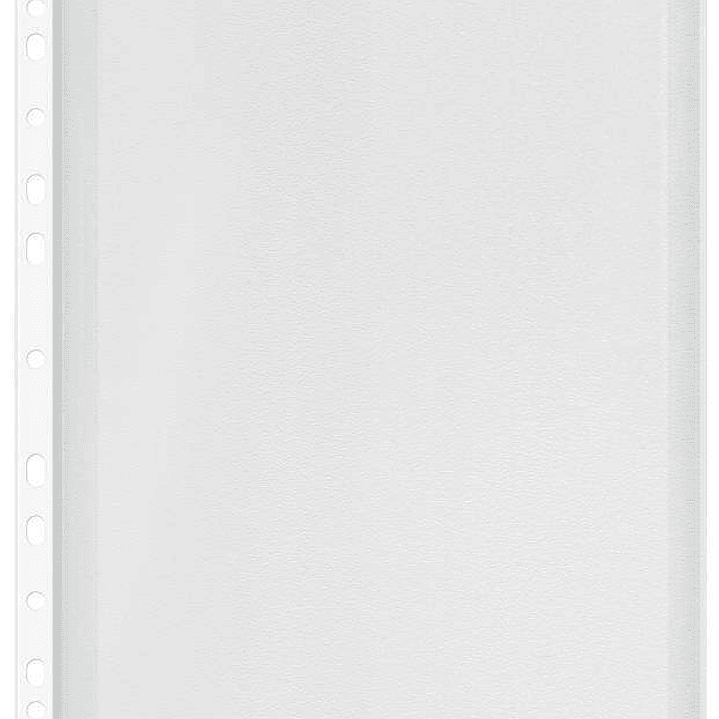 Esselte Fundas Fuelle Estandar A4 PVC Liso Multitaladro-11 - Capacidad 200 Hojas - Transparente (170 Micras) 1