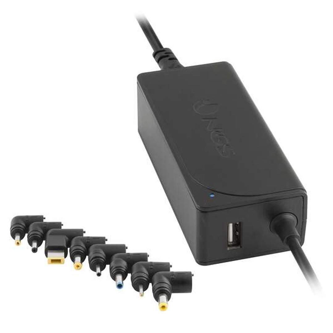 NGS Cargador Universal Automatico para Portatil 45W - 8 Adaptadores - 1x USB - Indicadores LED 1