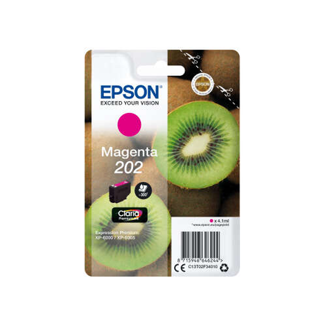 Epson 202 Magenta Cartucho de Tinta Original - C13T02F34010 1