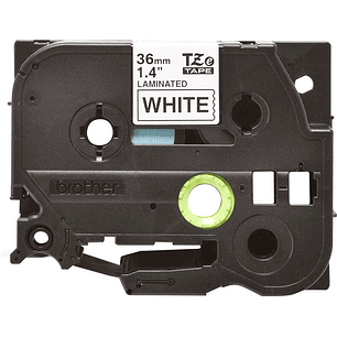 Brother TZe261 Cinta Laminada Original de Etiquetas - Texto negro sobre fondo blanco - Ancho 36mm x 8 metros