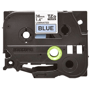 Brother TZe561 Cinta Laminada Original de Etiquetas - Texto negro sobre fondo azul - Ancho 36mm x 8 metros