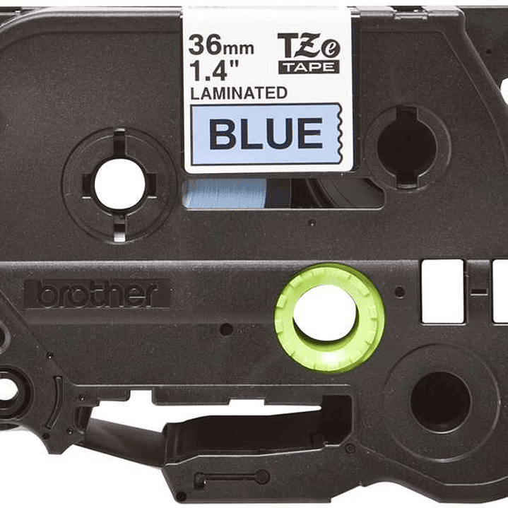 Brother TZe561 Cinta Laminada Original de Etiquetas - Texto negro sobre fondo azul - Ancho 36mm x 8 metros 1