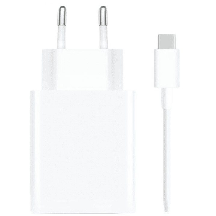 Xiaomi 120W HyperCharge Combo Cargador de Pared para Smartphone USB-A 120W + Cable - Identificacion Inteligente de Dispositivos - Color Blanco 1
