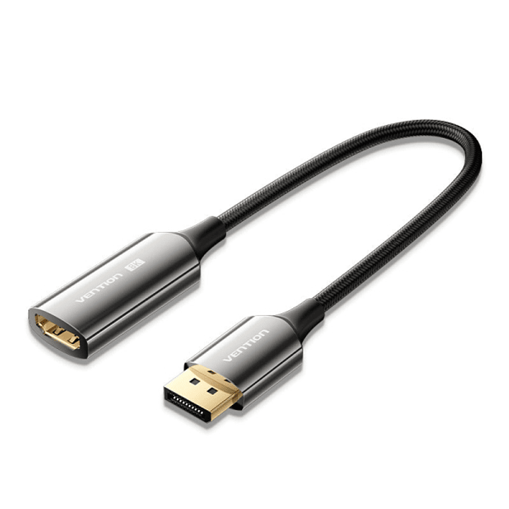Vention Adaptador Displayport 1.4 8K Macho a HDMI 2.1 8K Hembra - 0.25m - Trenzado - Color Negro 1