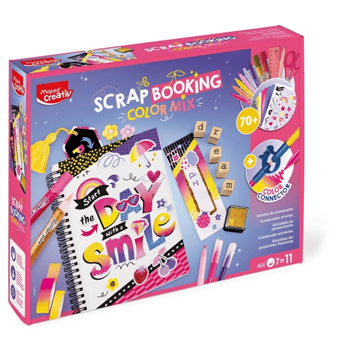 Maped Scrapbooking Color Mix - Contiene mas de 70 Accesorios - Para Niños a partir de 7 Años 1