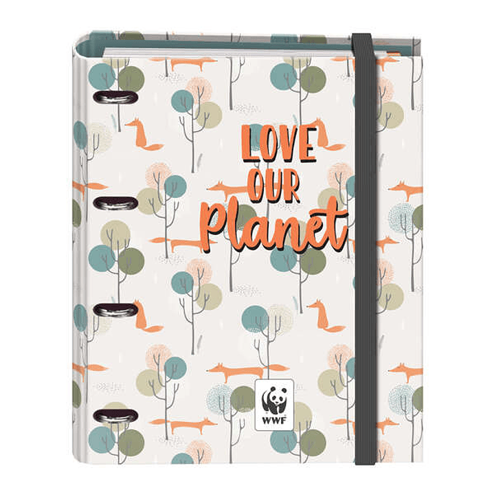 Dohe Cuaderno de Notas - 35mm - Cubierta en Carton Forrado con Papel Impreso a Todo Color y Plastificado Brillo - Mecanismo de 4 Anillas Mixtas Niquel 1