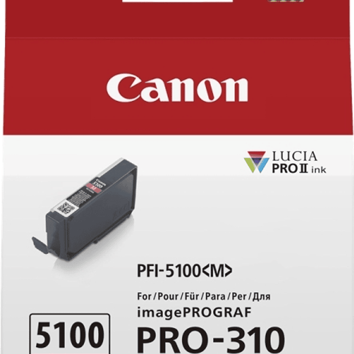 Canon PFI5100 Magenta Cartucho de Tinta Original - PFI5100M/6954C001 1