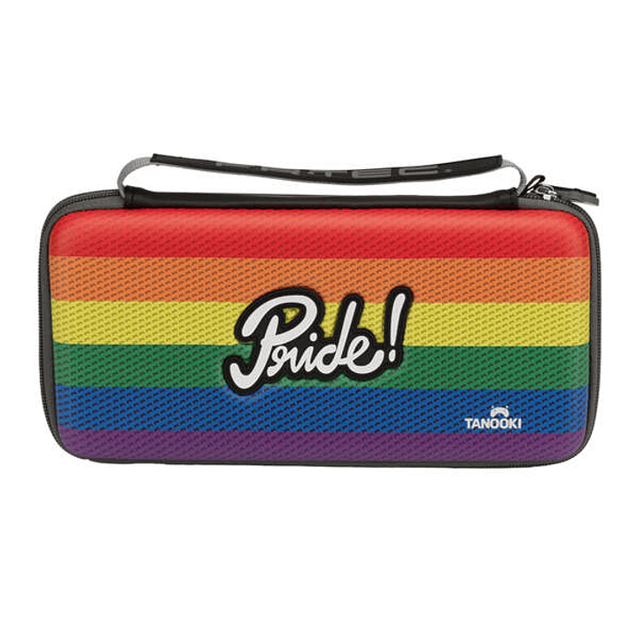 FR-TEC Funda de Transporte Tanooki Pride para Nintendo Switch - Diseño Rompedor - Olor a Frutas Tropicales - Espacio Especial para Juegos - Soporte pa 1