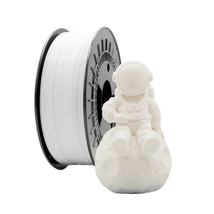 Filamento 3D PLA MATE - Diametro 1.75mm - Bobina 1kg - Color Blanco 1