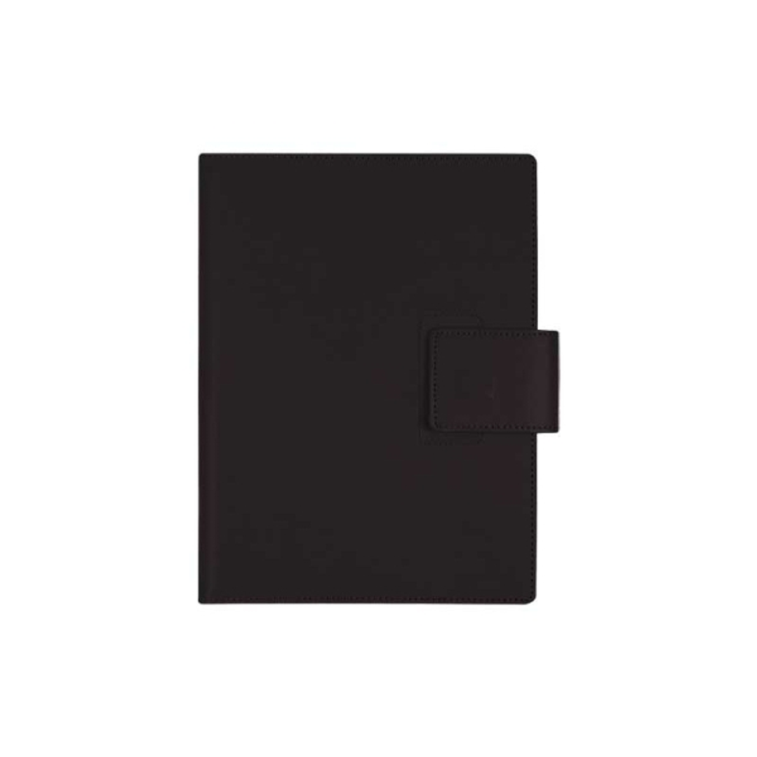 Finocam Duouno Agenda de Espiral - Bolsillo Interior - Anilla Portaboligrafo - Formato E10 - 155x212mm - 1 Dia por Pagina - Color Negro 1