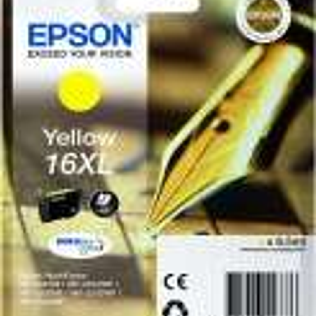 Epson T1634 Amarillo Cartucho de Tinta Original - C13T16344012 1