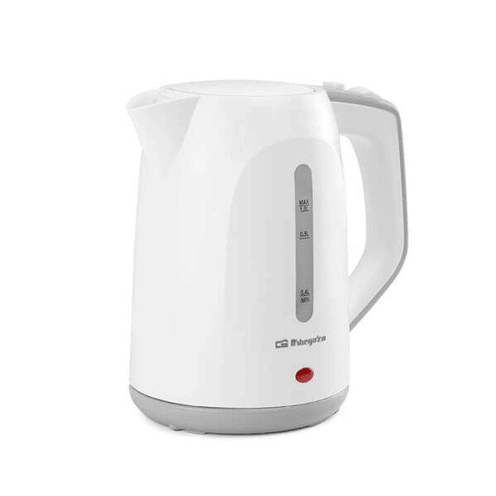 Orbegozo KT 5011 Hervidor de Agua Rapido y Seguro - Potencia 1100W - Capacidad 1L - Asa de Tacto Frio - Resistencia Oculta - Base Giratoria 360° 1