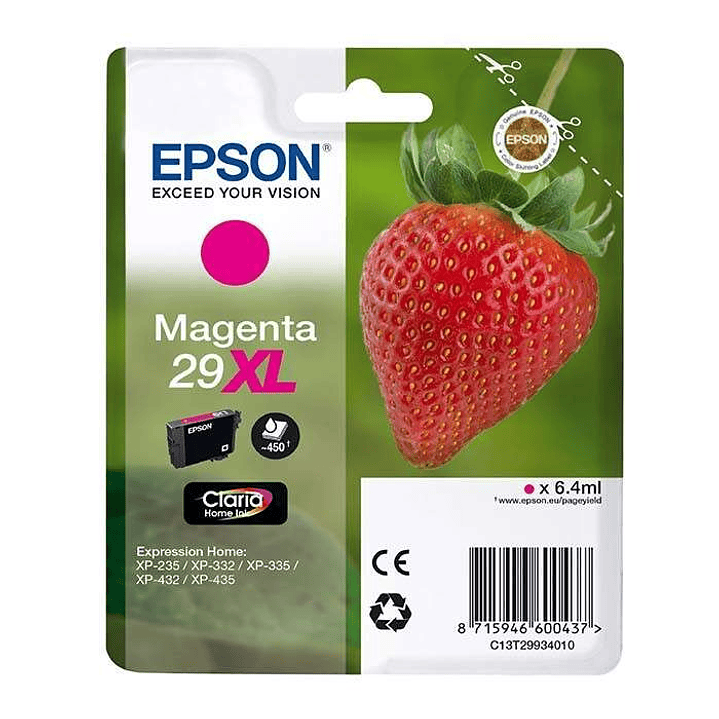 Epson T2993 (29XL) Magenta Cartucho de Tinta Original - C13T29934012 1