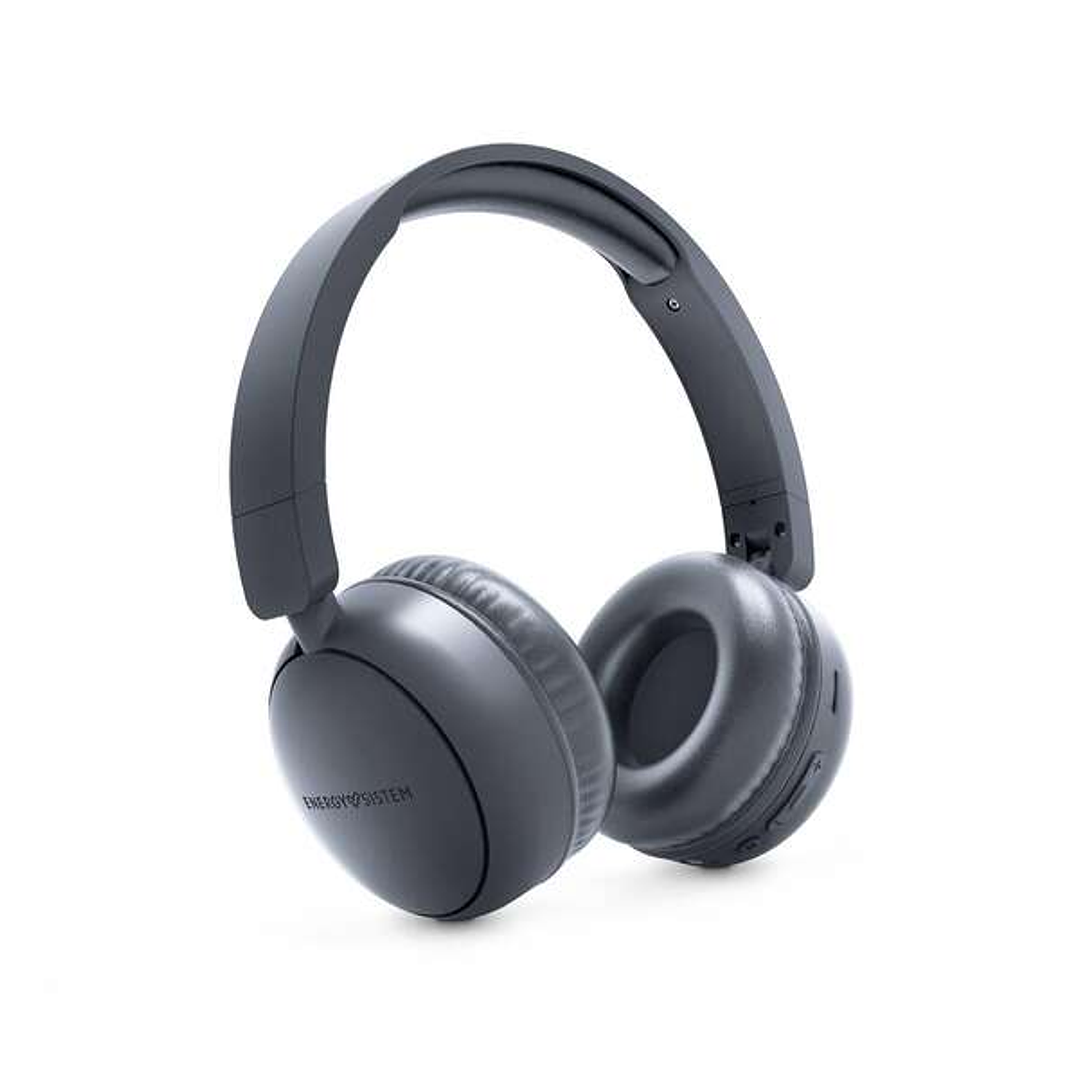 Energy Sistem Auriculares Bluetooth con Radio FM - Plastico 100% Reciclado - Reproductor MP3 y MicroSD Player - Tecnologia Bluetooth - Color Gris 1