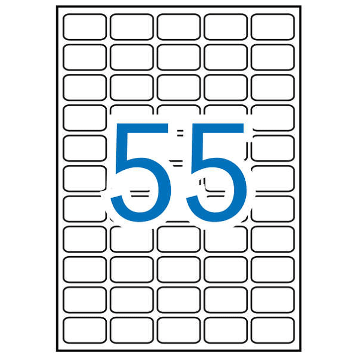 Apli Etiquetas Blancas Removibles 36.8 x 23.8mm 100 Hojas 1