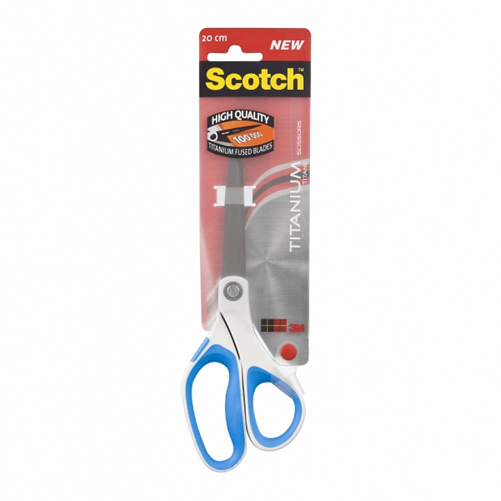 Scotch Tijeras de Titanio 20cm - Antiadherentes - Mango Ergonomico Tacto Suave - Colores Surtidos Aleatorios 1
