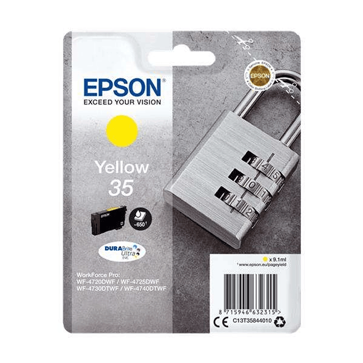 Epson T3584 (35) Amarillo Cartucho de Tinta Original - C13T35844010 1