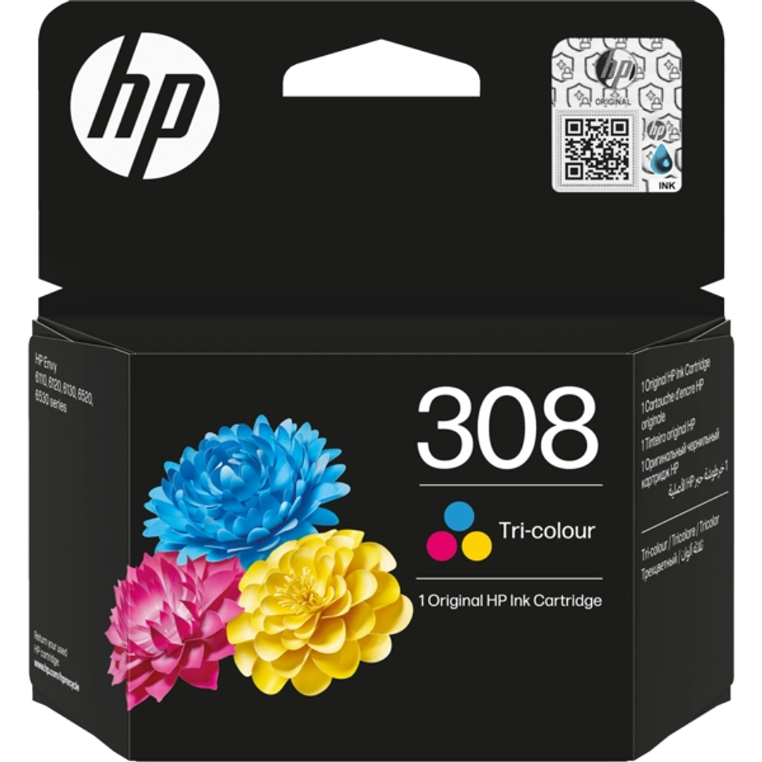 HP 308 Color Cartucho de Tinta Original - 7FP2UE 1