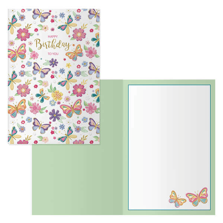 Dohe Pack de 6 Tarjetas de Felicitacion de Cumpleaños - 11.5x17cm - Impresion a Todo Color - Estampaciones con Pelicula de Color - Estampacion en Seco 1