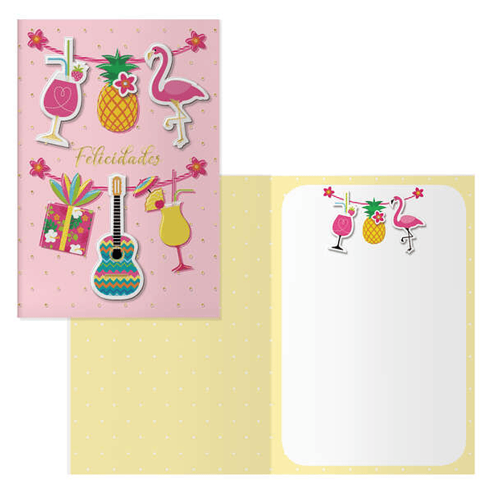 Dohe Pack de 6 Tarjetas de Felicitacion de Cumpleaños - 11.5x17cm - Impresion a Todo Color - Estampaciones con Pelicula de Color - Estampacion en Seco 1