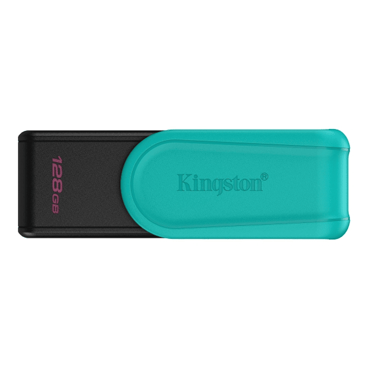 Kingston DataTraveler Exodia Memoria USB 128GB - USB 3.2 Gen 1 - Tapa Giratoria - Color Turquesa 1