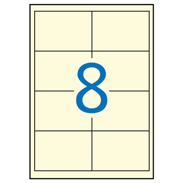 Apli Etiquetas Crema Permanentes 97.0 x 67.7 20 Hojas 1