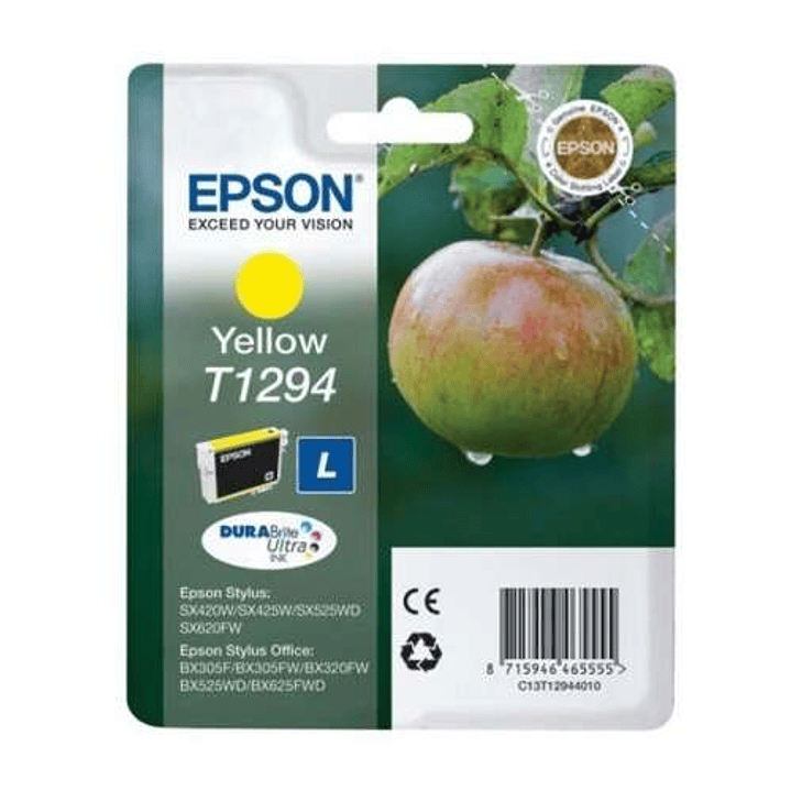 Epson T1294 Amarillo Cartucho de Tinta Original - C13T12944012 1