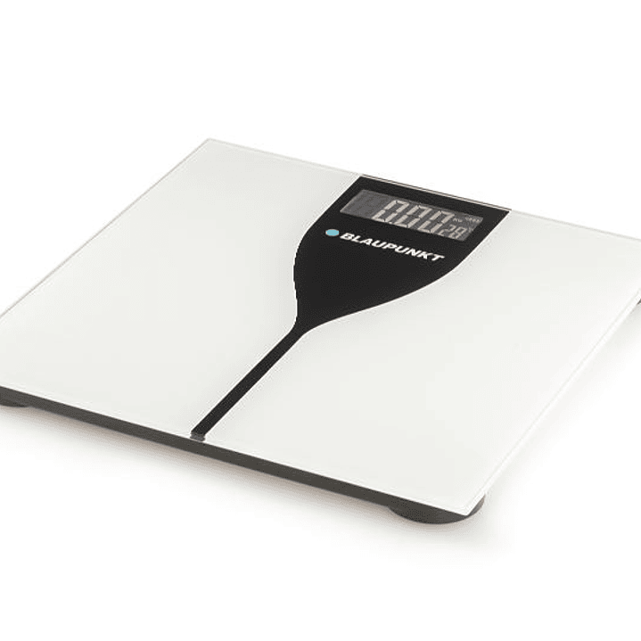 Blaupunkt Bascula Corporal - Capacidad 180kg - Pantalla Digital - Vidrio Templado - Encendido y Apagado Automatico - Color Blanco y Negro 1