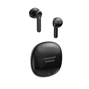 Hama Action One Auriculares con Microfono Omnidireccional - Bluetooth - Rango 10m - Asistente de Voz - Carga por USB-C - Color Negro