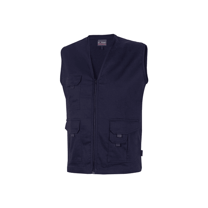 Upower Chica Chaleco Multibolsillos de Algodon Elastico - Talla 4XL - Cierre Cremallera Frontal, Bolsillos Amplios con Solapa y Velcro, Espacio para P 1