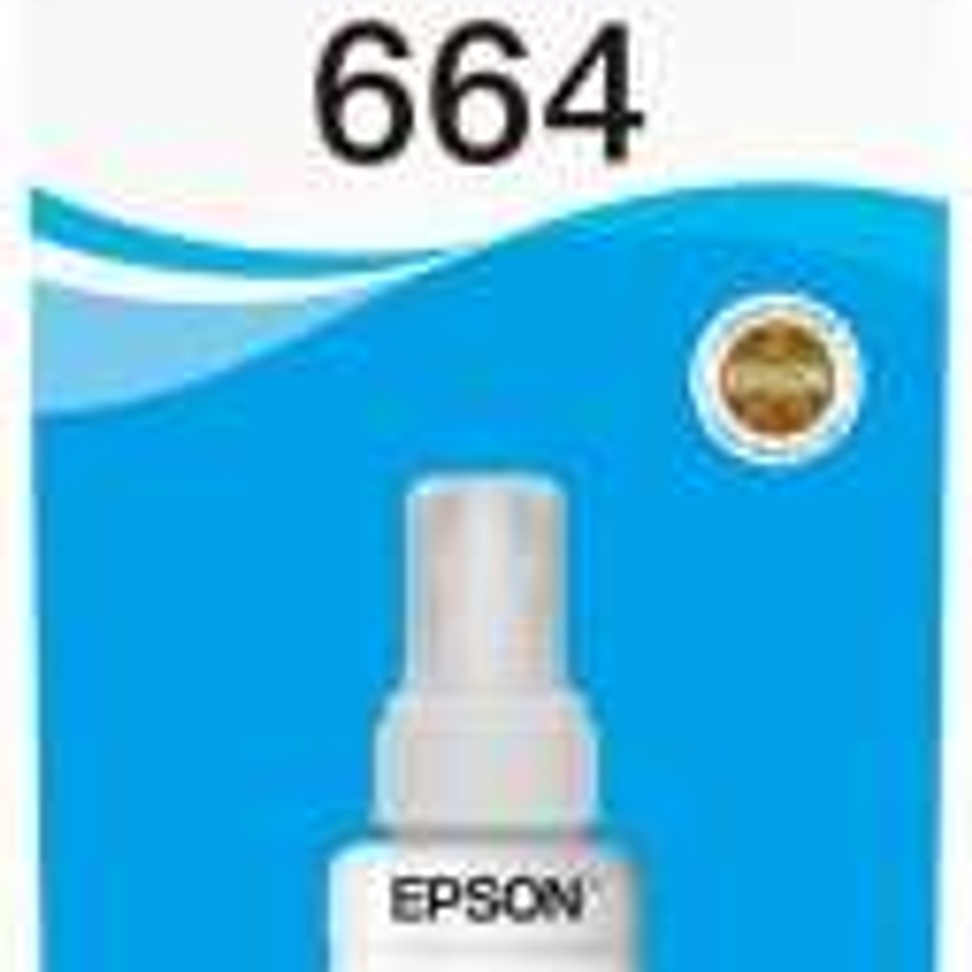 Epson T6642 Cyan Botella de Tinta Original - C13T664240 1