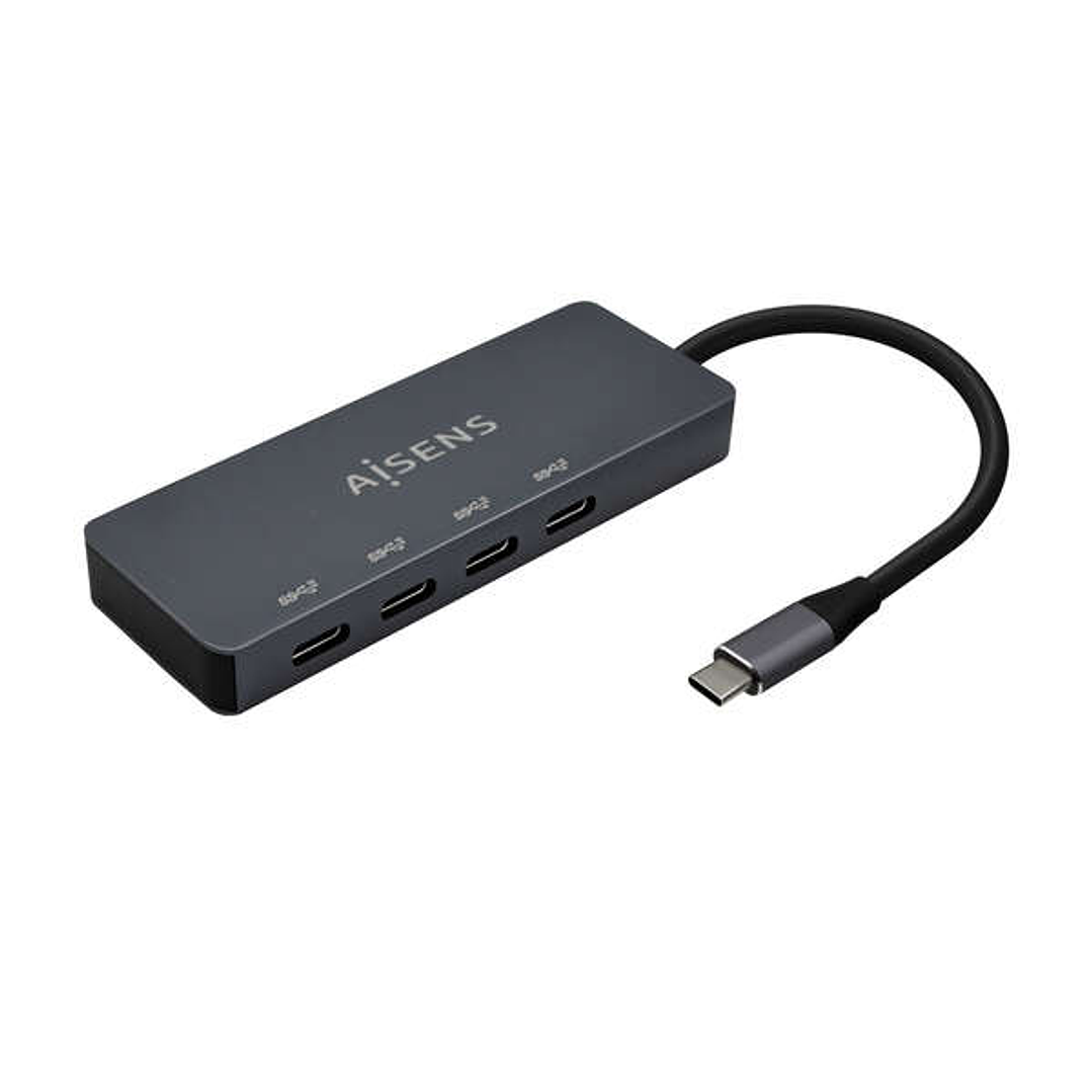 Aisens Hub USB 3.2 Gen1 5G USB-C - USB-C/M-4xUSB-C/H - 15cm - Color Gris 1