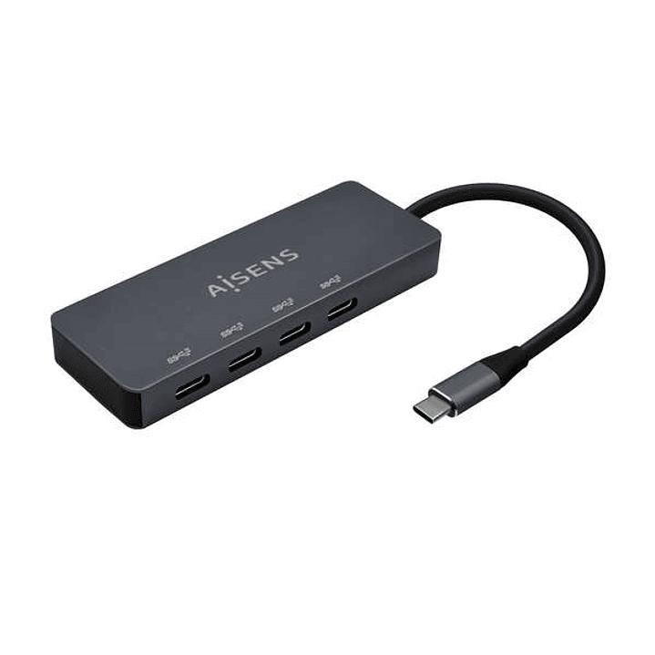 Aisens Hub USB 3.2 Gen1 5G USB-C - USB-C/M-4xUSB-C/H - 15cm - Color Gris 1