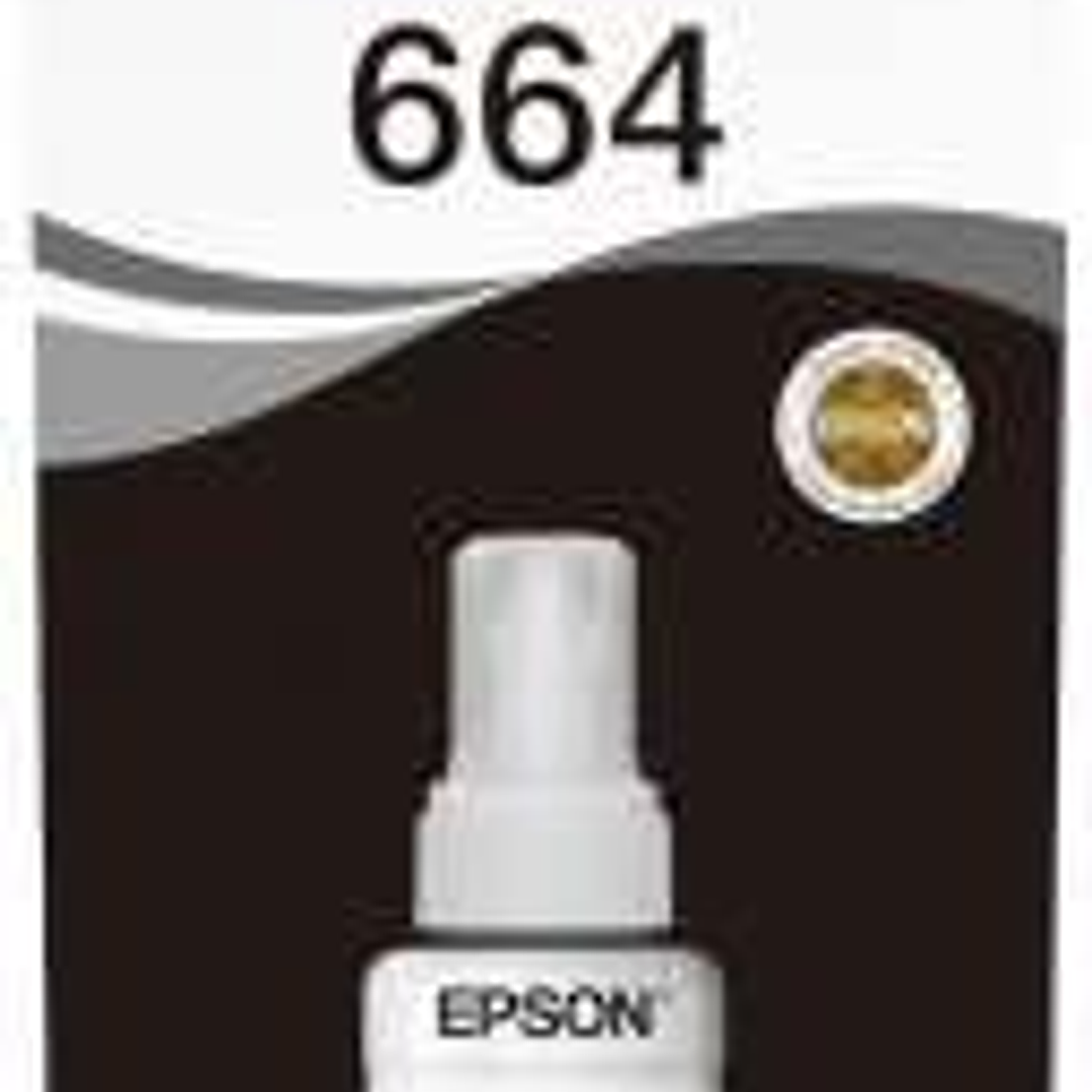 Epson T6641 Negro Botella de Tinta Original - C13T664140 1