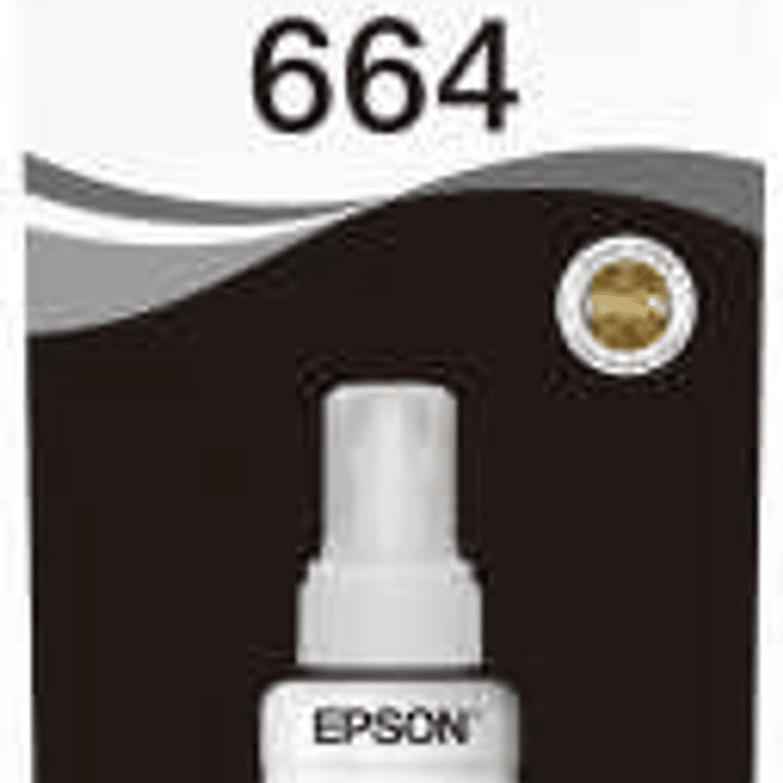 Epson T6641 Negro Botella de Tinta Original - C13T664140 1