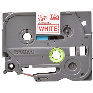 Brother TZe232 Cinta Laminada Original de Etiquetas - Texto rojo sobre fondo blanco - Ancho 12mm x 8 metros