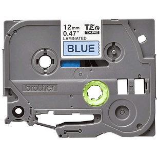 Brother TZe531 Cinta Laminada Original de Etiquetas - Texto negro sobre fondo azul - Ancho 12mm x 8 metros